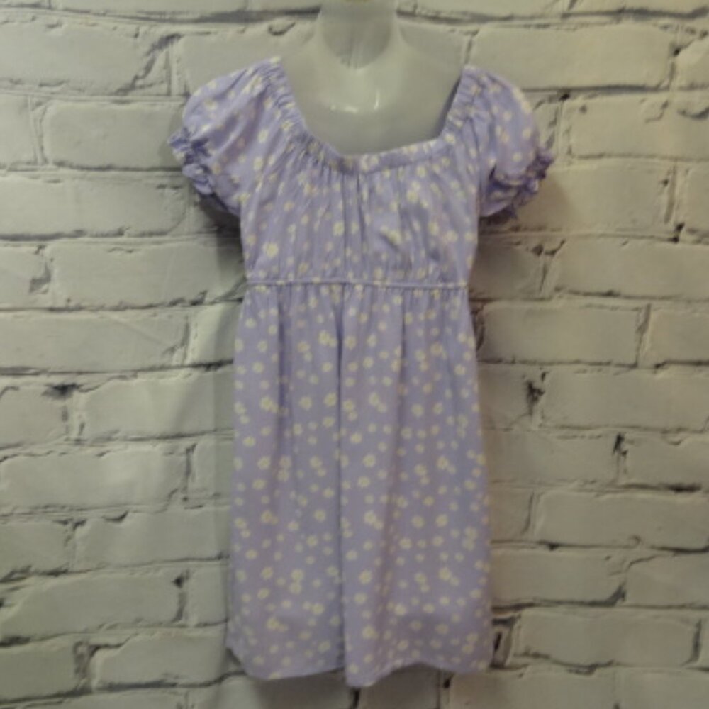 RSQ Light Purple w/Daises Short Sleeve Sun Dress - Picture 2 of 5